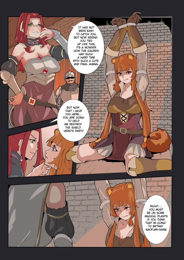 Malty tied up Raphtalia.