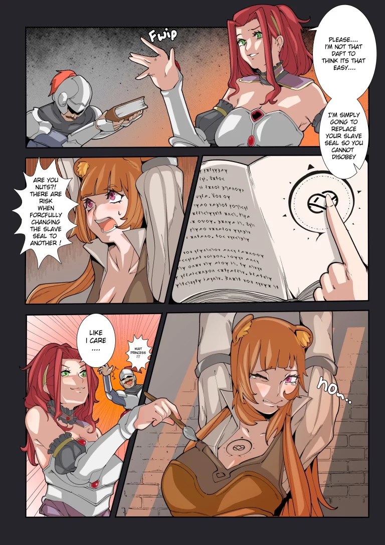 Malty performs a magical ritual with Raphtalia.