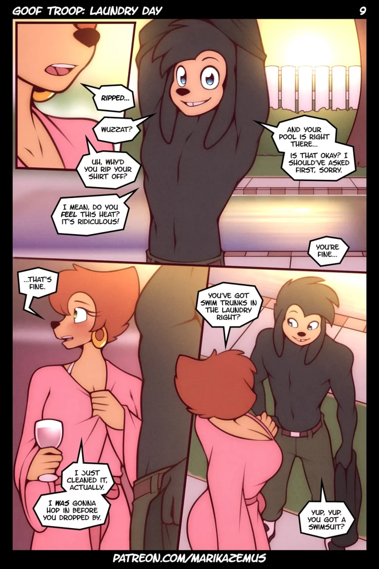 Max took off his shirt and Aunt Peg liked it.