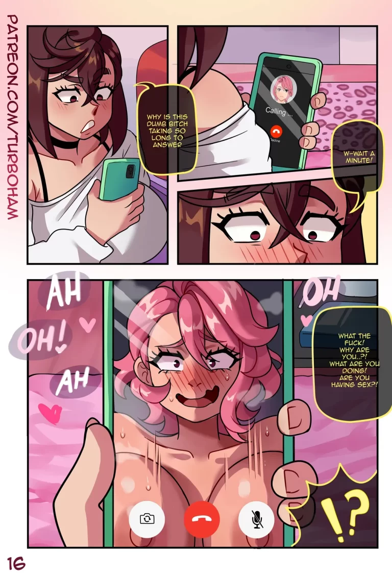 Momo Ayase answers a friend's video call.