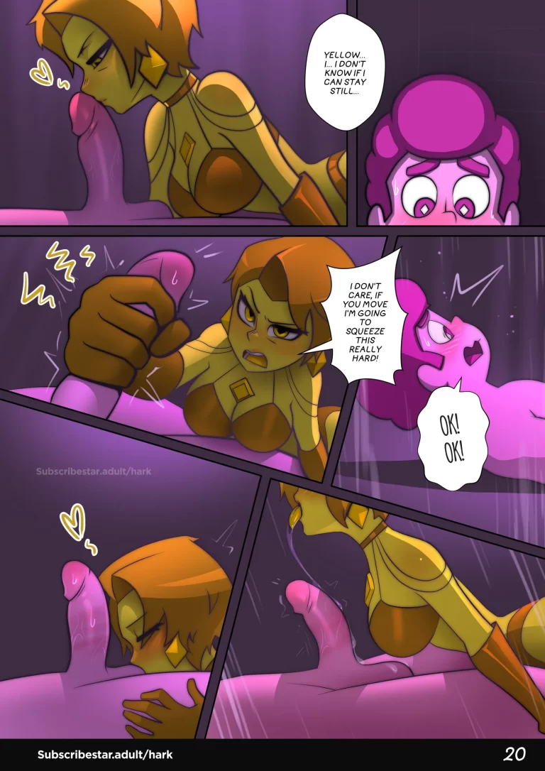 Pearl jerks off Steven.