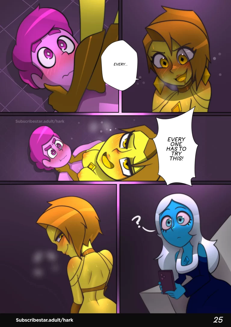 Pearl notices her friend filming her.