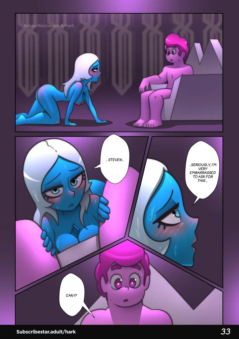 Lapis Lazuli kneels before Steven.