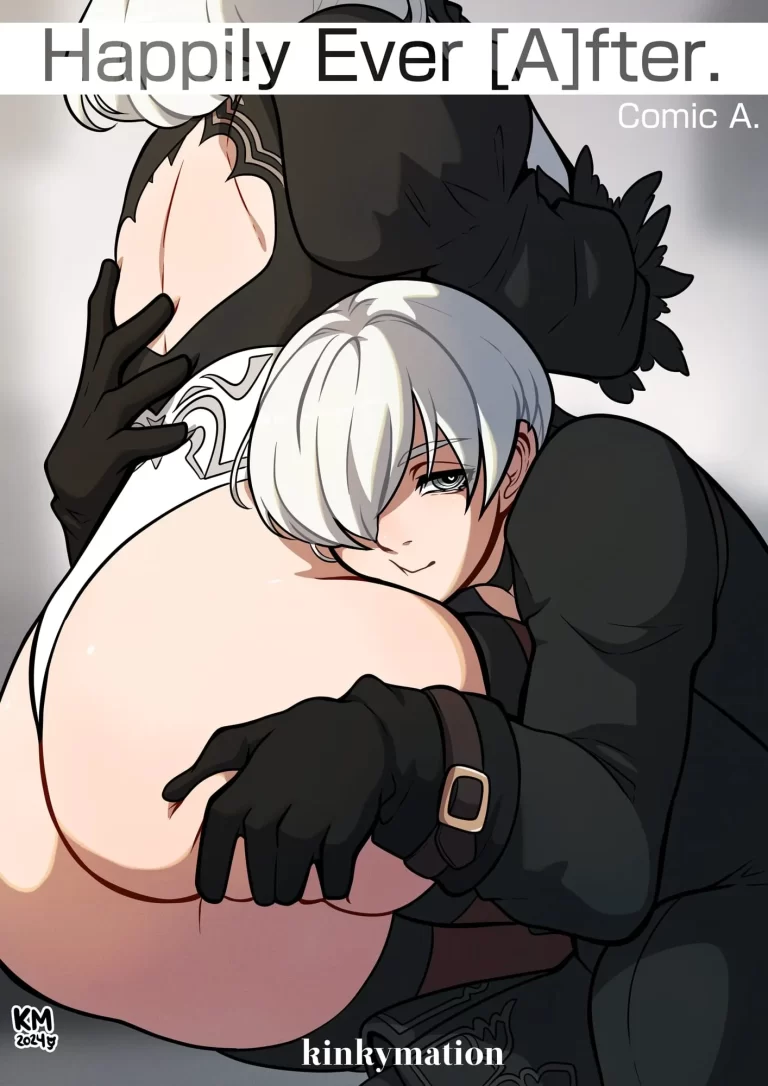 9S holds 2B's ass.