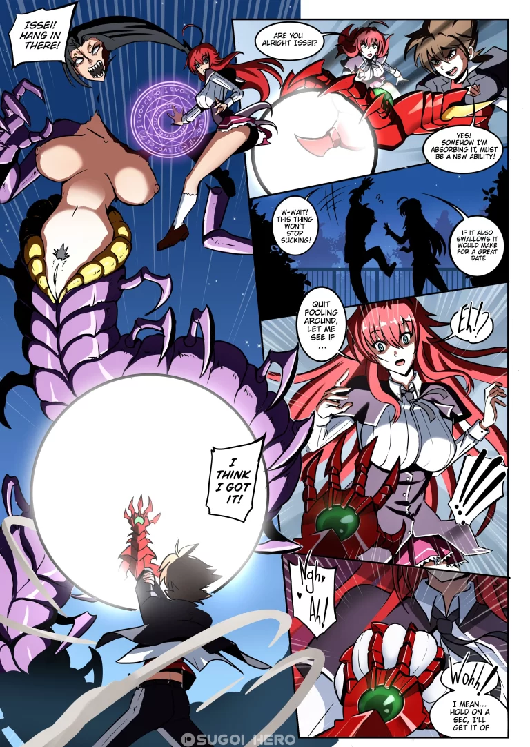 Rias Up! – Page 2 of 8 | HentaiLust. Rias fights a monster.