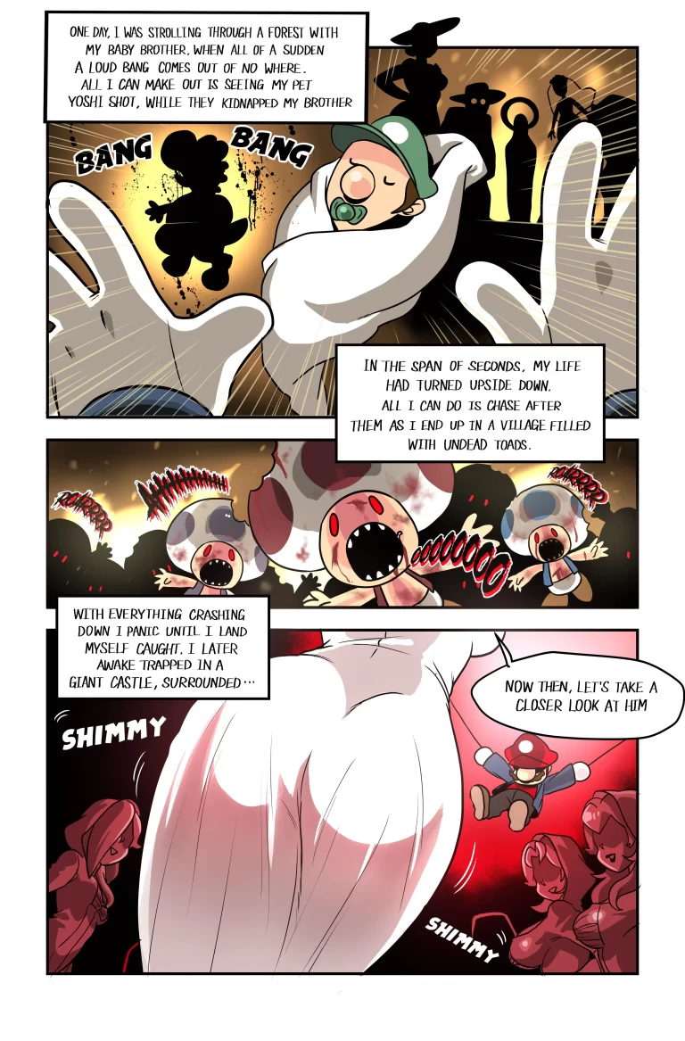 Monsters attack the heroes.