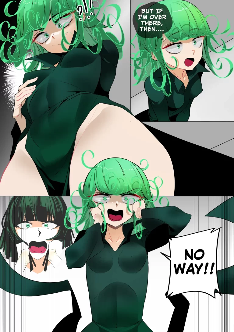 Fubuki and Tatsumaki grope each other.