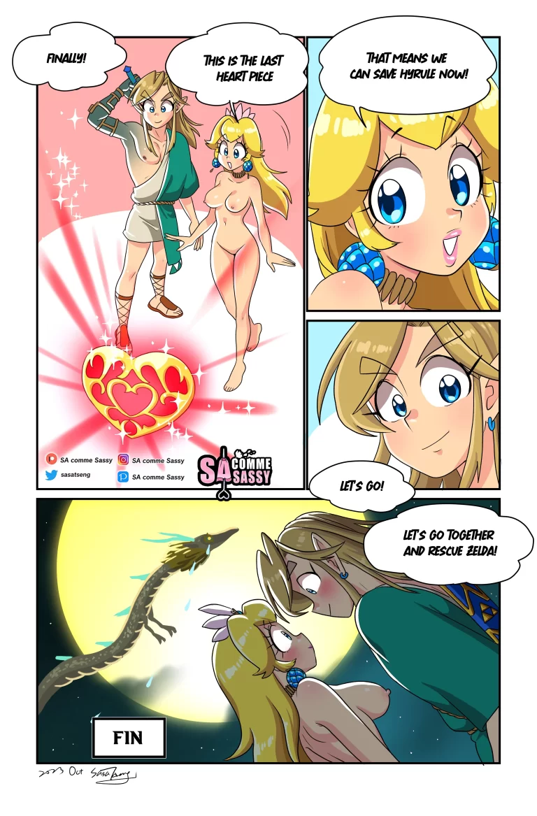 The Pseudo Princess -Page 20 of 20 | HentaiLust. Link and Princess Peach rejoice over evil.