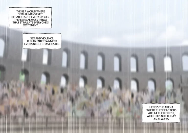 Gladiator arena with a tribune.